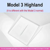 Wireless Charging Silicone Pad For Tesla Model 3 Highland Center Control Storage Box Armrest Non-slip Mat Phone Holder Pads