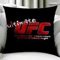 U-UFC Bokso Rungtynių pagalvės užvalkalas Gimtadienio Metinių Dovanos Dvipusiai Spausdintas Užtrauktuku Pagalvės Užvalkalas Minkšta Oda Lovos Patalynė 12x12Inch red