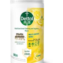 Dettol Disinfecting Wipes, 80 Sheets x 2 Tubs