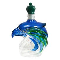 Eagle Shaped Whiskey Decanter 350ml Handcrafted Lead-Free Glass Whiskey Bottle Decorative Gift for Bourbon Lovers Collectors žalia