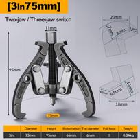 Gear Puller 3/4/6/8 Inch 3 Jaw 2 Jaw Reversible Pulley Remover Tool Bearing Flywheel Removal Kit Heavy Duty Professional Grade