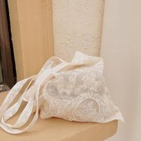 Handmade Embroidered Lace Op Bag European Organza Handbag Retro  Chinese Sle Cotton Cloth Bag Tote Bag for Casual Use