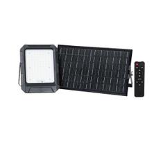 LED saulės reflektorius LED/15W/3,7V IP65 4000K juodas + nuotolinio valdymo pultas