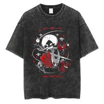 Washed Vintage Game Hollow Knight Merch T-shirt Men Women Casual Oversized Cotton T-shirts Male Cosplay Cartoon Lover T Shirts S