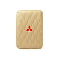 Car Armrest Box Higher Cushion Memory Foam Armrest Central Armrest Box Higher Cushion for Mitsubishi Outlander Center Hub Cap smėlis