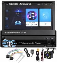 Automobilio radijas 1Din 7'' Bluetooth Ištraukiamas lietimui jautrus ekranas Wifi Navigacija Android