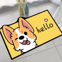 Cute 40x60cm Floor Mat Cartoon Cat Paw Bathroom Mat Non-slip Super Absorbent Foot Mat