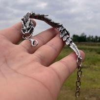 Trendy Dragon Scales Design Scorpion Bracelet Cool Gothic Dragon Hand Chain Hip Hop Punk Men Bangle Girls