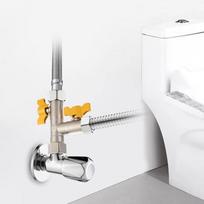 Brass Faucet Diverter Valve 1/2  Hose Barb Thickened Shower Diverter Valve Nipple Adapter T Adapter Shut Off Valve Shower Head Style 1