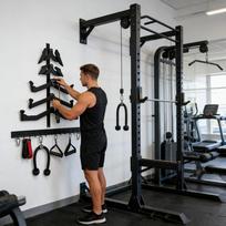 Pull Down Bar Storage Rack 5-Piece Wall-Mounted Space-Saving Holder Exercise Machine Attachments Holder For Resistance Bands China Mainland
