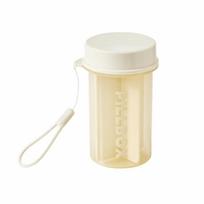 Moisture-proof Mini Pill Case Portable Pill Dispenser Portable Vitamin Organizer  Flower Tea smėlis