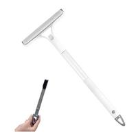 Multi-Purpose Glass Squeegee, White Plastic Streak-Free Cleaning Tool for Windows Mirrors Shower Doors, 21x16cm balta