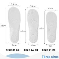 Sports Children Memory Foam Insoles Orthopedic Arch Support Insert Shoes Pad Comfort Breathable Cushion Plantar Fasciitis Insole EU-21-25(16cm)