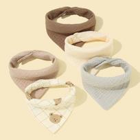 High Absorb Newborn Drooling Bib Cotton Burp Cloth Mealtime Baby Bibs  Infant Feeding Style C