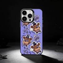 F-Five Nights At Freddy-s Phone Case For iPhone 17,16,15,14,13,12,11 Plus,Pro Max,XS,Colored silver phone case iPhone15pro
