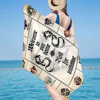 Dungeons & Dragons Beach Towel, Super Soft Microfiber, Gift for Her/Him, Birthday, for Pool, Beach, Travel, Home Decor Fan gifts 70cmx140cm(27x55inch)