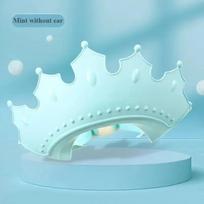 Soft Adjustable Rubber Waterproof Baby Shower Hat Kids Ear Protection Safe Children Shampoo Baby Bath Crown Pattern Baby Hat