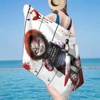 Chucky's Halloween Horror Beach Towel, Super Soft Microfiber, Gift for Her/Him, Birthday, for Pool, Beach, Travel, Home Decor Fan gifts 70cmx140cm(27x55inch)