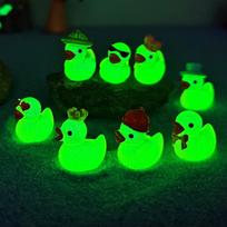 Cartoon Micro-Landscape Mini Duck Figurine Succulent Bonsai Small Decorative Accessories Resin Little Yellow Duck Fish Tank 8pcs