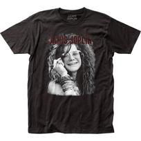 Janis Joplin Smiling With Glasses Unisex T-shirt Music Classic Band Tee New Black S