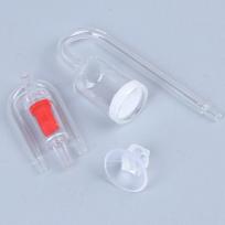 Mini Co2 Diffusers Acrylic U-tubes Carbon Dioxide Small Refiner For Fish Tank Aquarium Live Plant Pet Supplies raudona