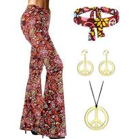 eBay Hot Sale Girls Fashion Trend Printed Hip Hop Style Flared Pants Plus Headwear S