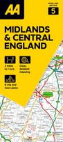 AA Road Atlas Midlands & Central England