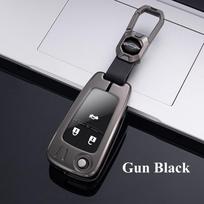 Naujas madingas metalinis cinkuotas automobilio rakto dėklas, skirtas Chevrolet Cruze For Buick, skirtas Aveo Trax Opel Astra Corsa HJG Meriva Zafira Antara For Buick juoda