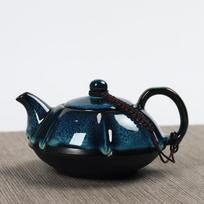 Arbatinukas su infuzoriumi arbatai puodelyje Tianmu glazūra Vienas arbatinukas Samovaras Arbatinukai Kung Fu arbatos rinkinys Dangtelis Dubenėlis Vienodo degimo krosnis Buitinė keramika