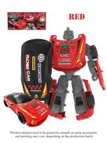 Deformation Robots Toys, Mini Car Robot Action Figures 2 Modes Alloy Action Figure Toys Gitfs for Boys and Girls raudona
