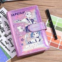 Kpop Medžiotojai Lazerinis Sąsiuvinis Studentų Žurnalas Kietas viršelis Palaidų lapų Animacinis Anime pink-team rožinė
