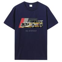 Sportinis S1 E2 B grupės ralio automobilis Stig Blomqvist Mikkola ir Walter Marškinėliai Kasdieniai Marškinėliai Medvilniniai Viršūnės Vyriški Drabužiai Unisex Marškinėliai S