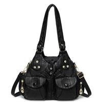 Ethnic Style Tote Bag Women 2026 New Fashionable Soft Leather Women'S Single Shoulder Underarm Bag Retro Handbag Casual Versatile Crossbody Bags juoda