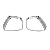 For Renault Kadjar 2015- Exterior Refit Rearview Chrome Side Mirror Protect Shell Cover Rain Visor Trim Carbon Fiber Modify Chrome