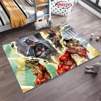 NO.4 DC Batman Theme Carpet New Release!Anti-slip Sound Insulation,Rug for Living Room Children Bedroom Office Areas,Durable Mat 40x60cm (16x24in)