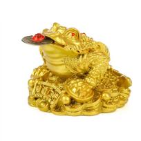 1 vnt. Feng Shui rupūžė pinigų sėkmės turto kinų varlė rupūžė monetos namų biuro dekoracija stalo puošmenos sėkmės auksas
