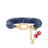 Louis Vuitton X Takashi Murakami Collaboration Logo Embellished Bracelet Unisex Bracelet Blue M4123 Basic Packaging-Dust Bag+Box,F