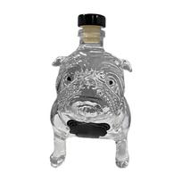 Unique Whiskey Bottle Bulldog Shape Decanter Funny Glass Collectible Novelty for Men Home Tasting Beer Bar Decor Gifts