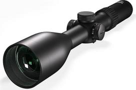 "Aquilifer HT" 3-12x56 SFP šautuvo optinis taikiklis, raudonas apšviečiamas Mil-Dot tinklelis, 0,1 MRAD reguliavimas, 30 mm centrinis vamzdelis, medžioklės vaizdas tamsiu paros metu, atsparus vandeniui ir smūgiams