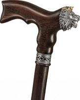 "Asterom" vaikščiojimo lazdos - rankų darbo liūto lazdos vyrams ir moterims - medinės, stilingos, kietos vaikščiojimo lazdos vyrams, senjorams
