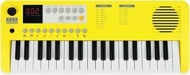 "Axus" nešiojamoji 37 mini klaviatūra, saulės geltonumo spalvos - juokingas elektrinis pianinas pradedantiesiems, maitinamas per USB C arba akumuliatorių