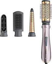 "BaByliss Air Style 1000" karšto oro šepetys su jonų technologija, 4 priedai džiovinimui, modeliavimui ir garbanojimui, AS136E, 1 vnt. (1 pakuotė), Silver Rose Gold