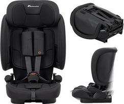 "Bebeconfort Ever & Go i-Safe", auganti vaikiška kėdutė 9-36 kg, nuo 15 mėnesių iki 12 metų, 76-150 cm, sulankstoma vaikiška automobilinė kėdutė, kompaktiška ir lengva (5 kg), 15 galvos atramos padėčių, visiškai juoda