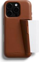 "Bellroy" telefono dėklas - 3 kortelės "iPhone 16 Pro" (odinis "iPhone" dėklas, telefono piniginė) -Sienna