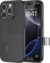 "BENKS Montage ArmorPro" dėklas "iPhone 16 Pro", skirtas "MagSafe" su fotoaparato valdymu, karinio standarto apsauga nuo kritimo, magnetinis apsauginis dėklas, pagamintas iš kevlarinio aramido pluošto ir TPU
