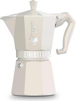 "Bialetti Moka Exclusive Cream" 6 puodelių tiesioginio naudojimo ant ugnies (Kavos virimo aparatas, espreso aparatas, Moca)