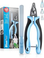 "BluePet" mažos nagų žirklės mažiems šunims, katėms ir smulkiems gyvūnams, kampinė pjovimo galvutė glaudiems nagams, nagų žnyplės su nagų pjūkleliu idealiai nagų priežiūrai su nagų kirpikliu