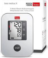 "boso medicus X" viršutinės rankos kraujospūdžio matuoklis su vienu mygtuku, dideliu ekranu ir aritmijos aptikimo funkcija - su standartine manžete (22-32 cm)