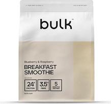 "Bulk Complete" pusryčių kokteilis, daug baltymų, tikrų vaisių gabalėliai, mėlynių ir aviečių, 500 g
