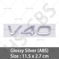 Gloosy V40 V50 V60 V90 Emblem Trunk Label Car Stickers For Volvo Accessories Rear Trunk Logo Displacement Decal Car Styling